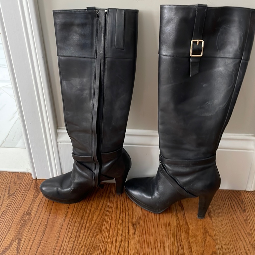 Cole Haan black leather boots size 6.5